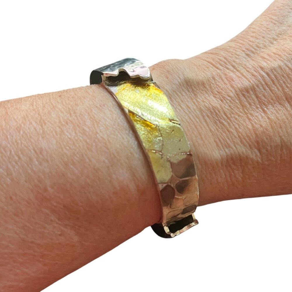 Rustic Cuff Gorgeous Snake and Steel Glitzy Cuff Bracelet